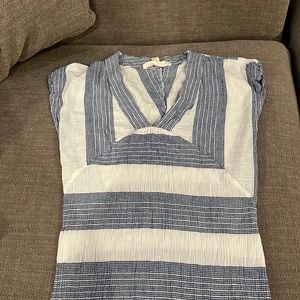 LOVESTITCH blue and white striped dress. SizeS.